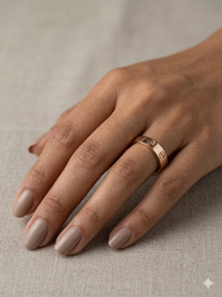 The Iconic Motif Rose Gold Band