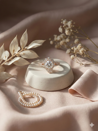 The Imperial Halo Round Diamond Ring