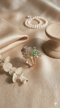 The Enchanted Botanical Gemstone Statement Ring