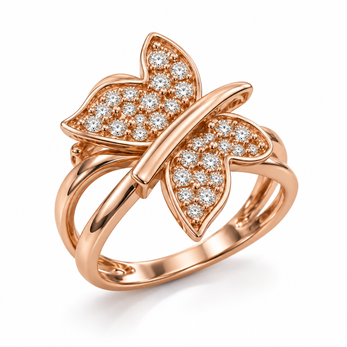 Sparkling Diamond Cluster Ring for Women in 14KT Gold