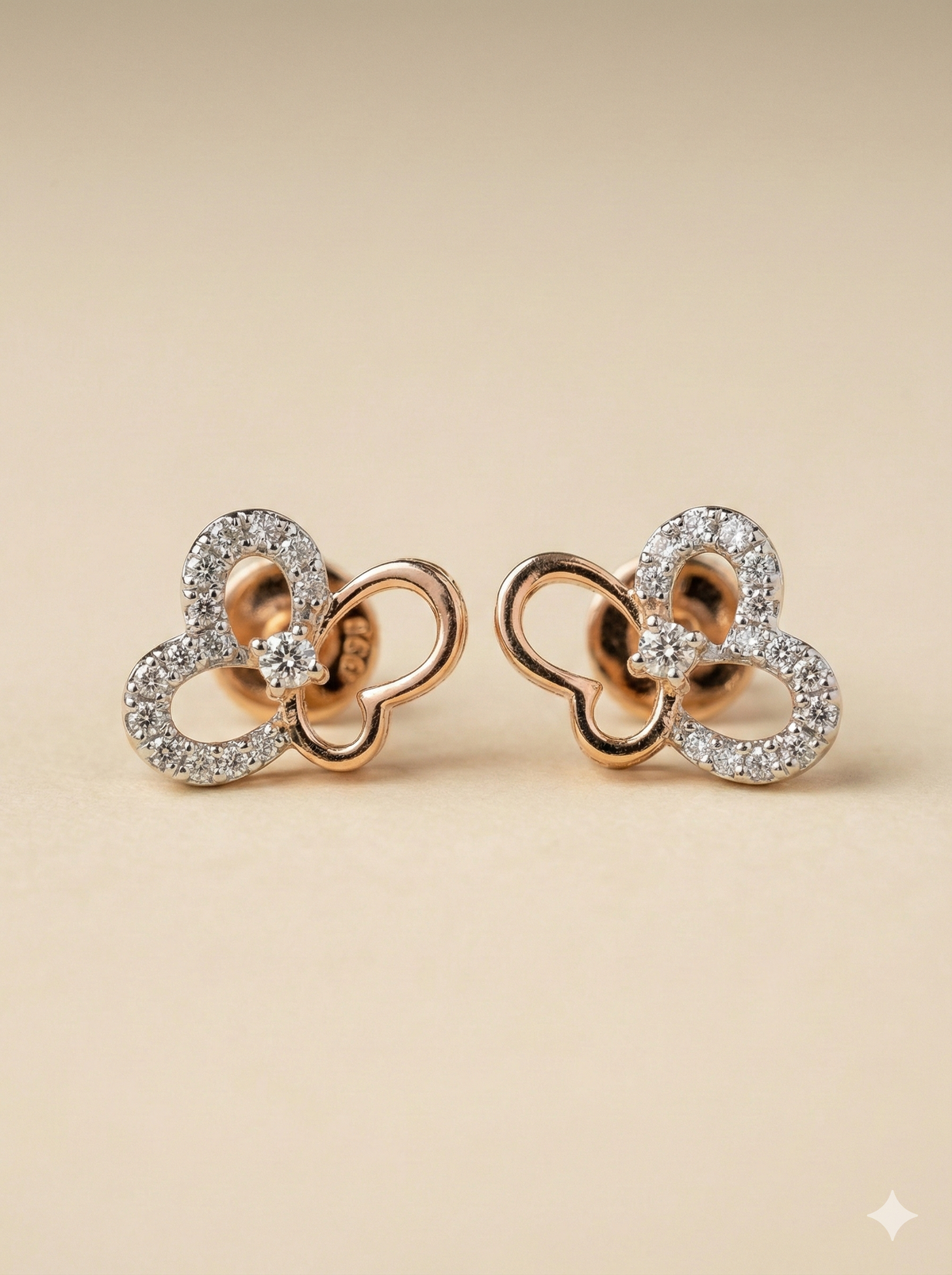 The Whimsical Butterfly Diamond Studs
