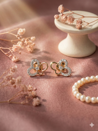 The Whimsical Butterfly Diamond Studs
