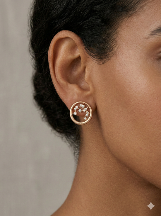 The Celestial Constellation Diamond Studs