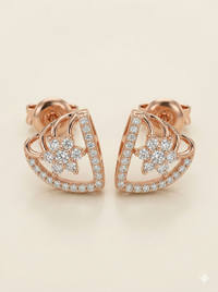 The Radiant Flora Open-Work Diamond Studs