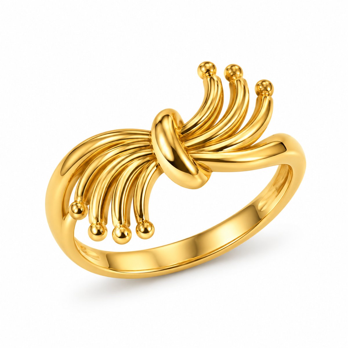 Textured Ring for Women in 22KT Gold