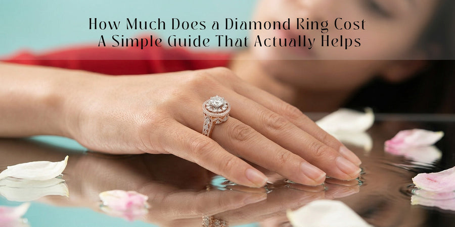 stylish diamond ring for girls in modern look