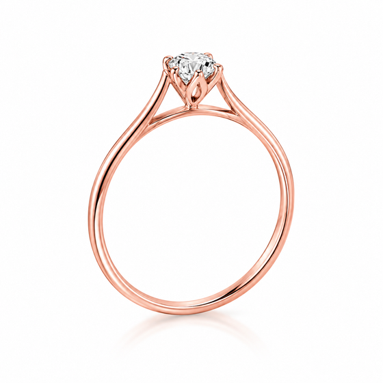 0.40 Carat Lab Grown Diamond Gold Ring