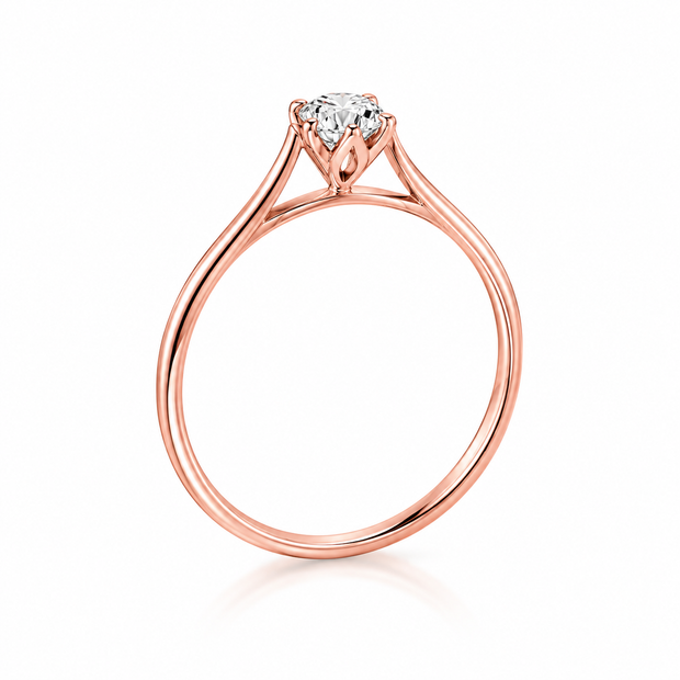 0.40 Carat Lab Grown Diamond Gold Ring