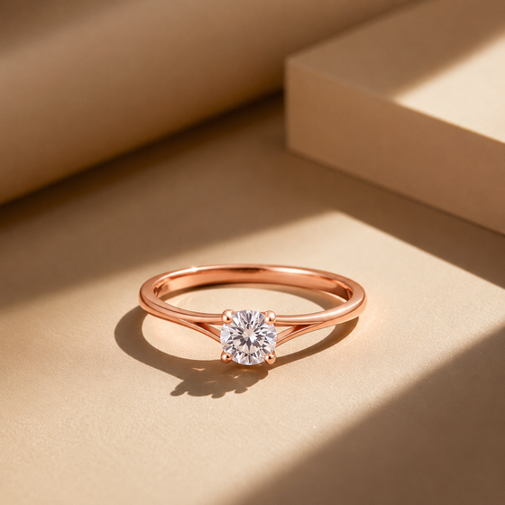 0.22 Carat Lab Grown Diamond Solitaire Ring