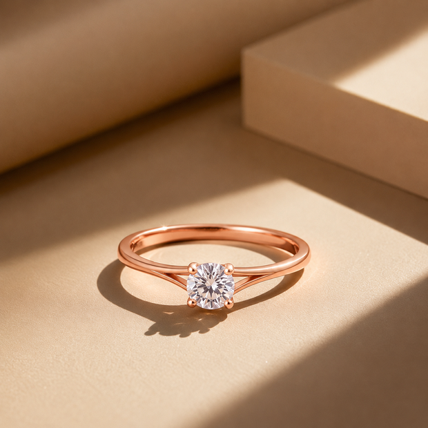 0.22 Carat Lab Grown Diamond Solitaire Ring