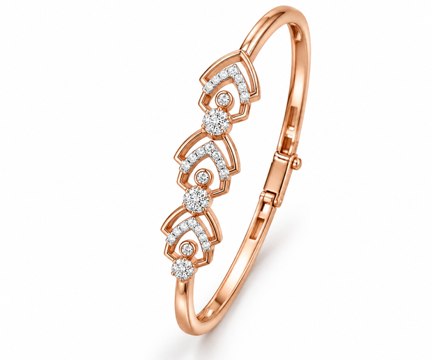 Classic Diamond Minimalist Bracelet for Women in 14KT Gold
