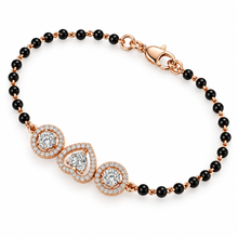Pave Diamond Contemporary Bracelet for Women in 14KT Gold