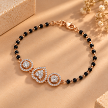 Pave Diamond Contemporary Bracelet for Women in 14KT Gold
