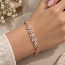 Diamond-Studded Gold Everyday Bracelet for Women in 14KT Gold