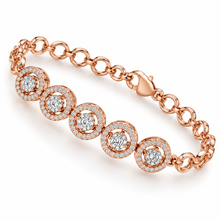 Diamond-Studded Gold Everyday Bracelet for Women in 14KT Gold