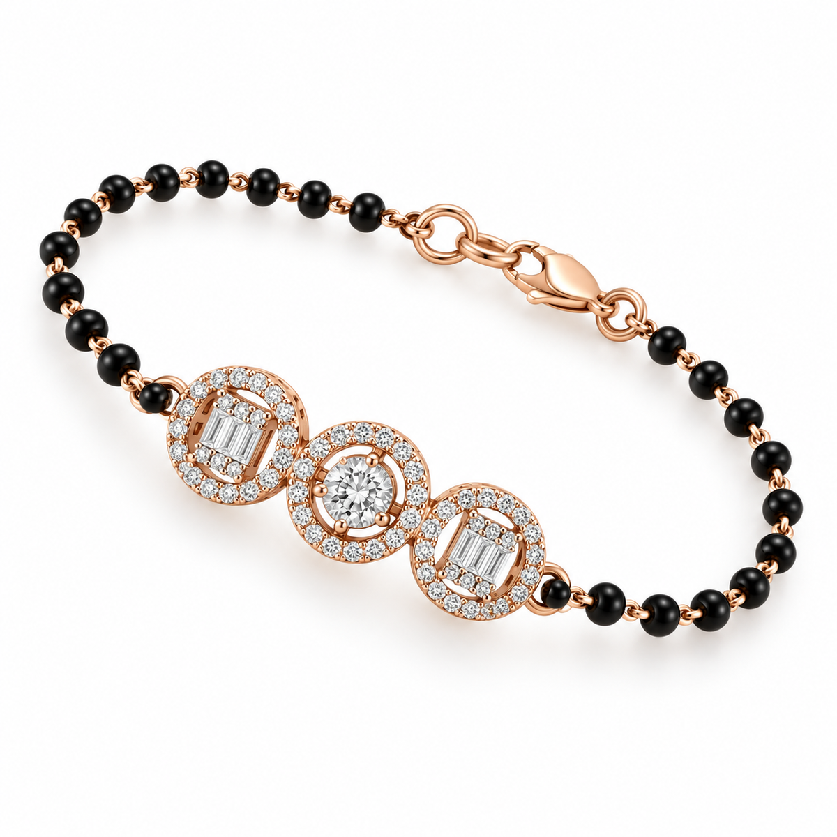 Pave Diamond Everyday Bracelet for Women in 14KT Gold