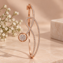 Sparkling Diamond Geometric Bracelet for Women in 14KT Gold