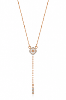Diamond Halo Gold Party-Ready Chain for Women in 14KT Gold