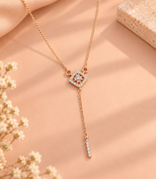 Diamond Halo Gold Party-Ready Chain for Women in 14KT Gold
