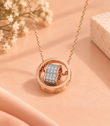 Sparkling Diamond Floral Chain for Women in 14KT Gold