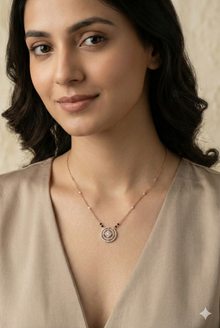 The Luminous Geometric Halo Mangalsutra