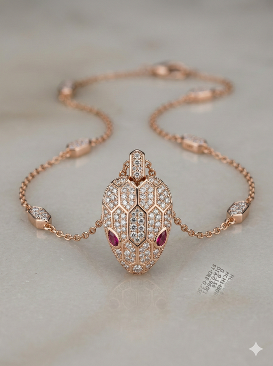 The Rose Gold Viper Diamond Statement Chain
