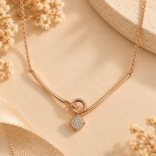 Diamond-Accented Gold Floral Chain for Women in 14KT Gold