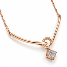 Diamond-Accented Gold Floral Chain for Women in 14KT Gold