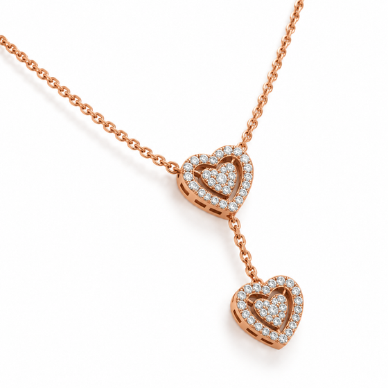 Solitaire Diamond Traditional Chain for Women in 14KT Gold