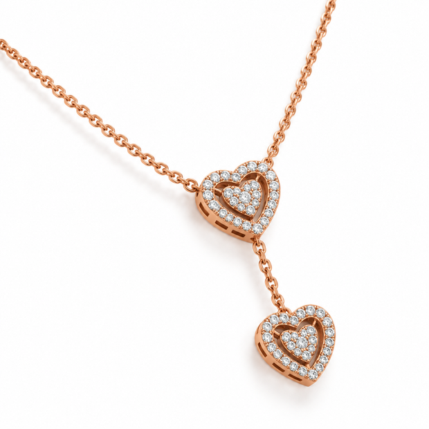 Solitaire Diamond Traditional Chain for Women in 14KT Gold