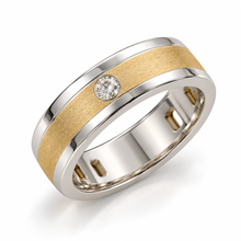 Diamond-Embellished Gold Chandbali-Style Ring for Men in 14KT Gold