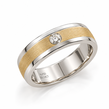 Diamond-Embellished Gold Chandbali-Style Ring for Men in 14KT Gold
