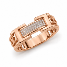 Diamond Halo Gold Contemporary Ring for Men in 14KT Gold