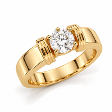 & Lab Grown Diamond Timeless Ring for Men in 14KT Gold