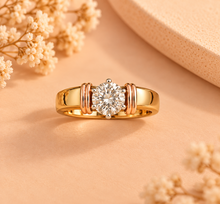 & Lab Grown Diamond Timeless Ring for Men in 14KT Gold