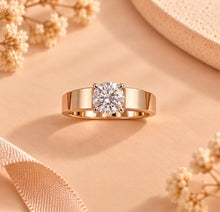 Sparkling Lab Grown Diamond Timeless Ring for Men in 14KT Gold