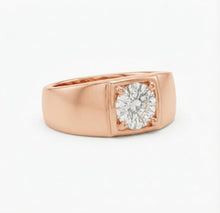 Classic Lab Grown Diamond Vintage-Inspired Ring for Men in 14KT Gold