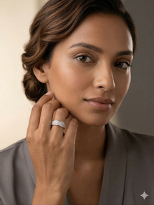 The Radiant Multi-Row Diamond Band
