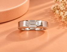 Lab Grown Diamond-Studded Gold Party-Ready Ring for Men in 14KT Gold