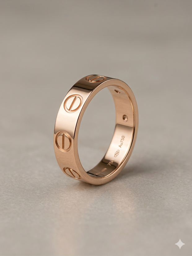 The Iconic Motif Rose Gold Band