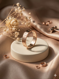 The Iconic Motif Rose Gold Band
