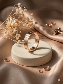 The Iconic Motif Rose Gold Band