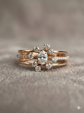 The Rose Gold Oval Starburst Diamond Ring