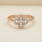 The Rose Gold Diamond Clover Ring