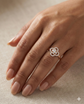 The Rose Gold Diamond Clover Ring
