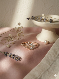 The Rose Gold Celtic Knot Trinity Diamond Ring