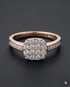 The Rose Gold Cushion Cluster Diamond Ring