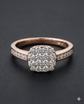 The Rose Gold Cushion Cluster Diamond Ring
