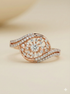 The Rose Gold Open-Work Sunburst Diamond Ring