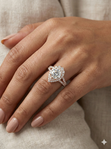 The Imperial Halo Round Diamond Ring